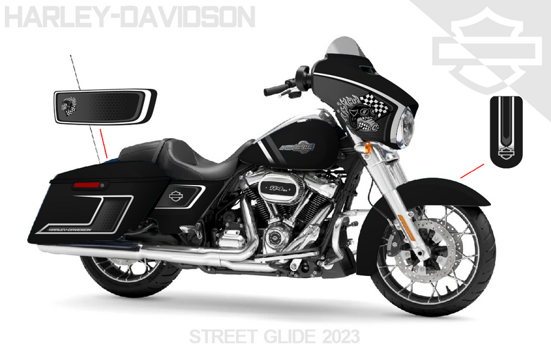 Street Glide Harley Davidson Graphics Kit 33