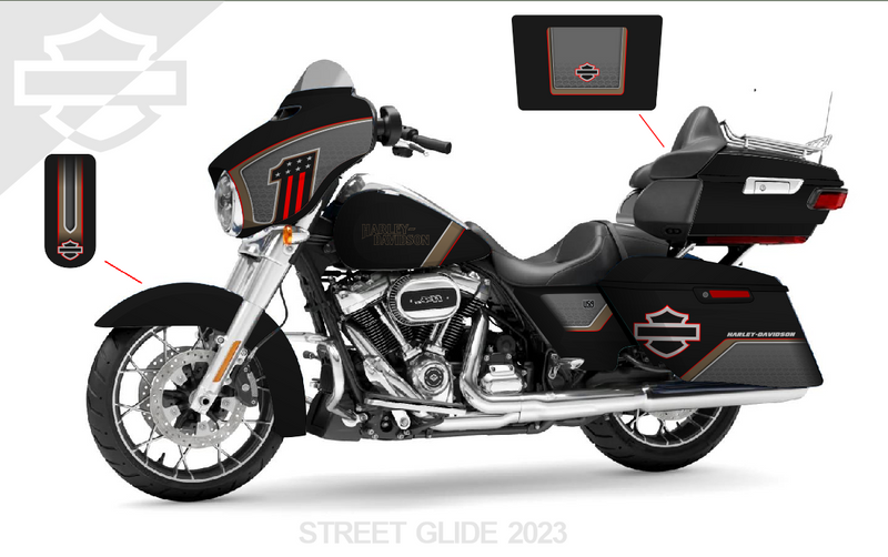 Street Glide Harley Davidson Graphics Kit 23