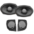 2024+ Harley Davidson Cut-In Speaker Lid Kit with HXM812F2BK 8x12" Waterproof 2-Way Speakers (2Ω)